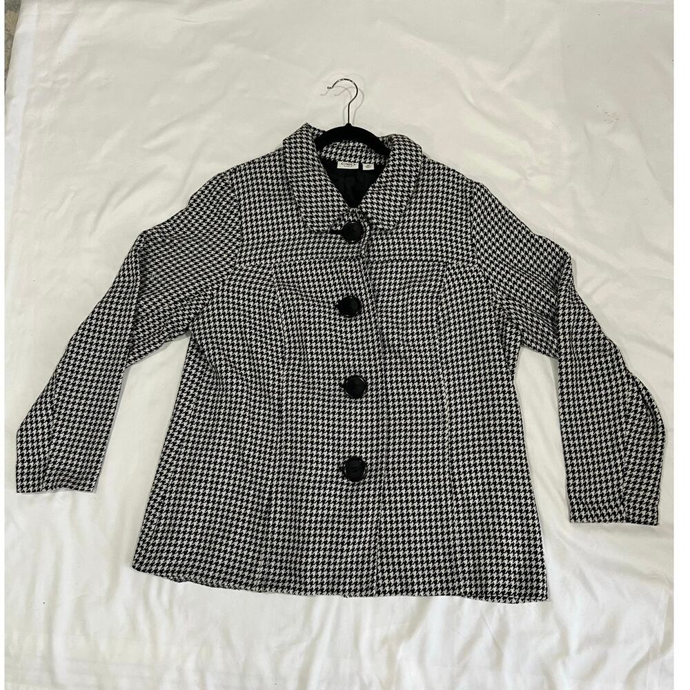 Cato Woman Sweater Black and White Size 16W